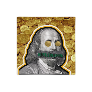 Hustledelphia Brand Logo 24kt Gold Standard Pillow Case