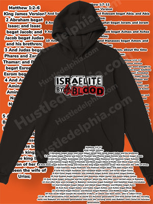 Black Israelite By Blood Hoodie Israelite Heritage National Identifying Graphic Sweatshirt Pullover