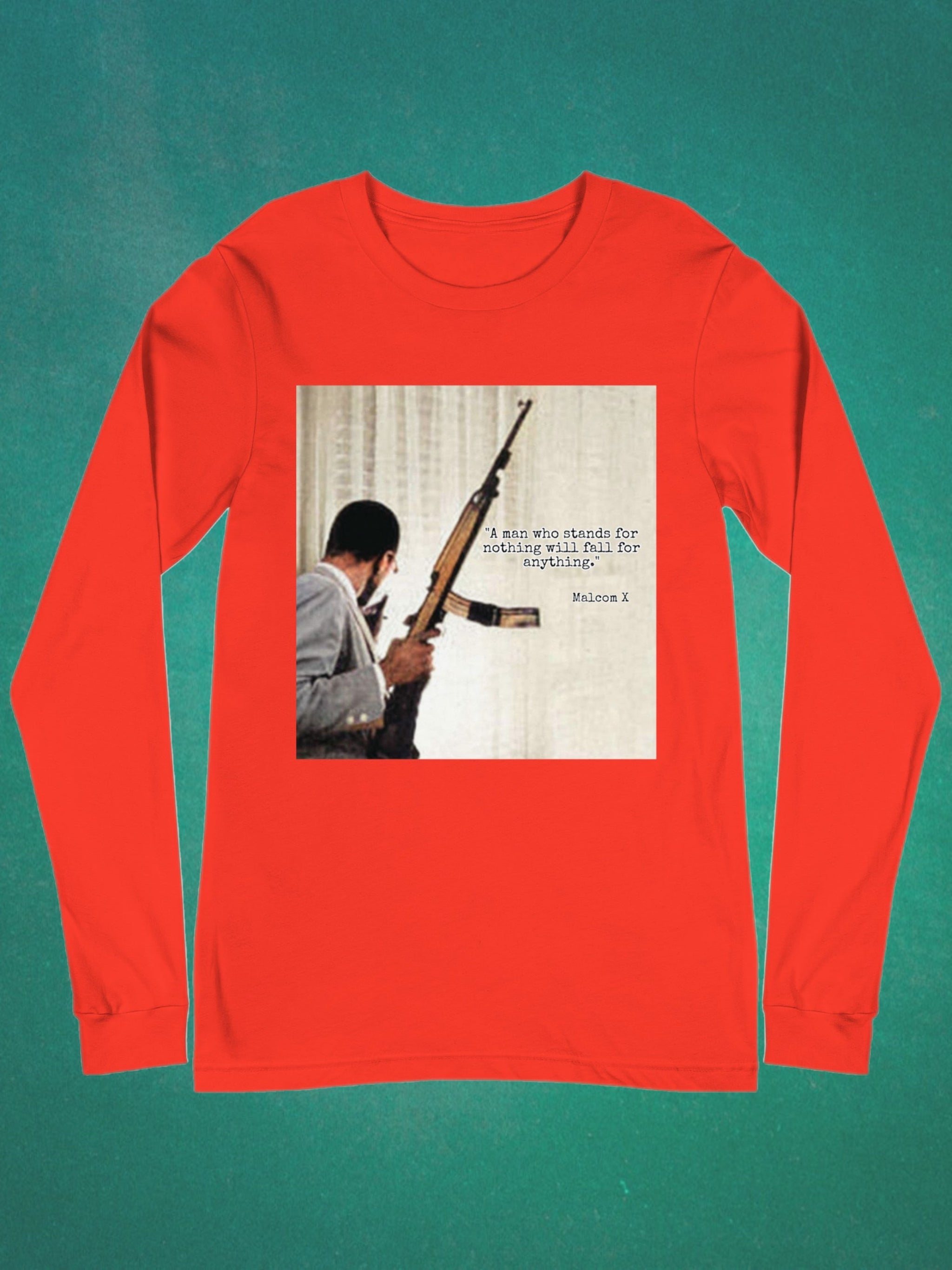 Malcom X Standards Graphic Long Sleeve Shirt