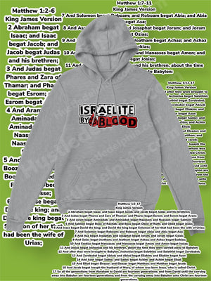 Grey Israelite By Blood Hoodie Israelite Heritage National Identity