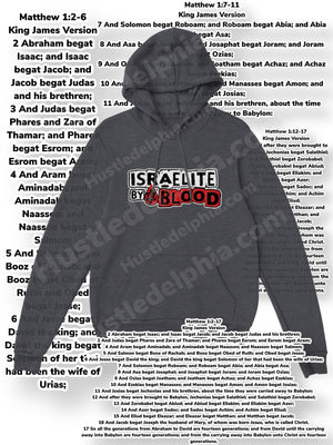 Heather Israelite By Blood Hoodie Israelite Heritage National Identifying Graphic Sweatshirt Pullover