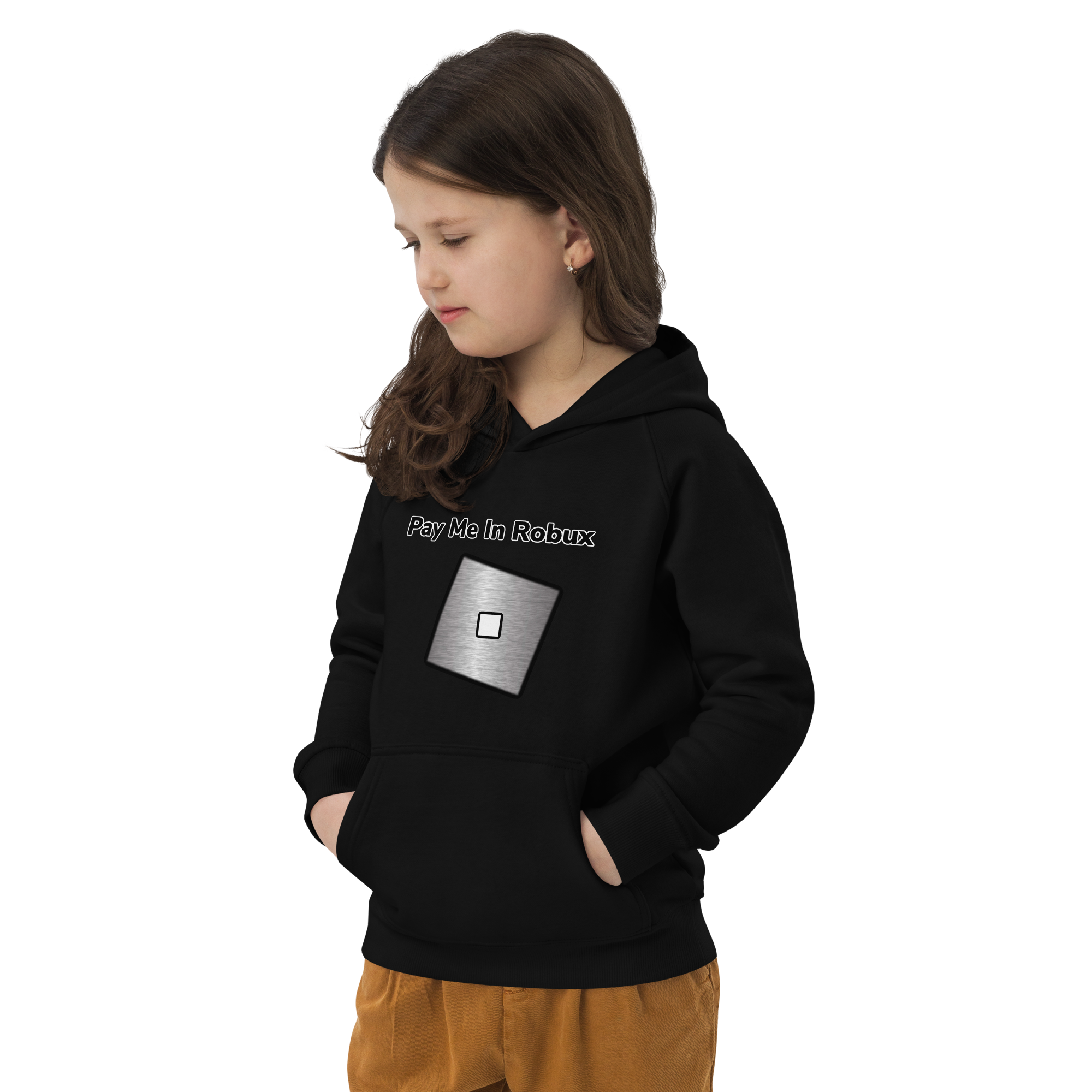 Roblox Inspired Pay Me In Robux Children's Hoodie