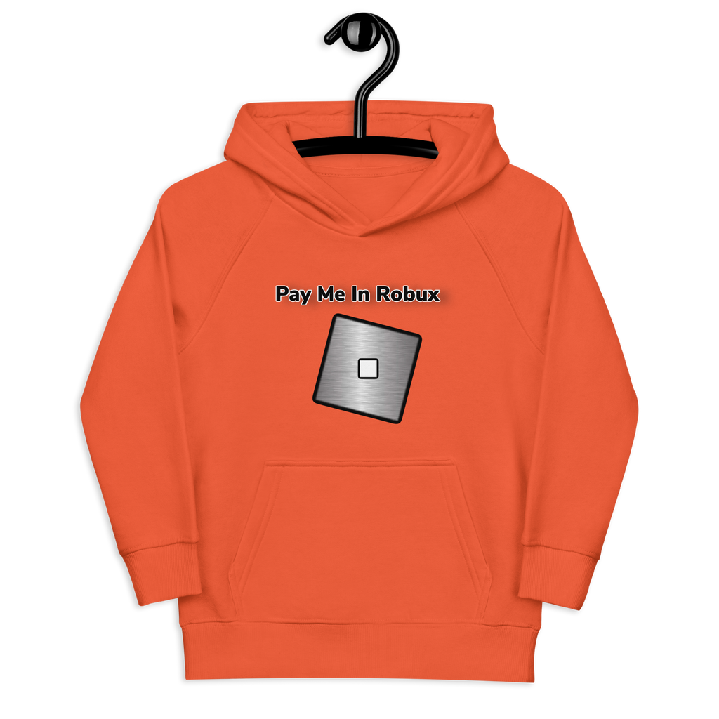 Roblox Inspired Pay Me In Robux Children's Hoodie