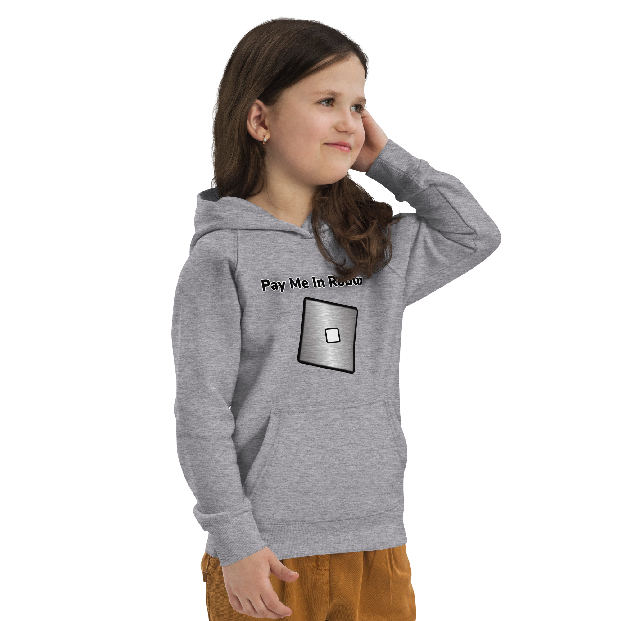 Roblox Inspired Pay Me In Robux Children's Hoodie