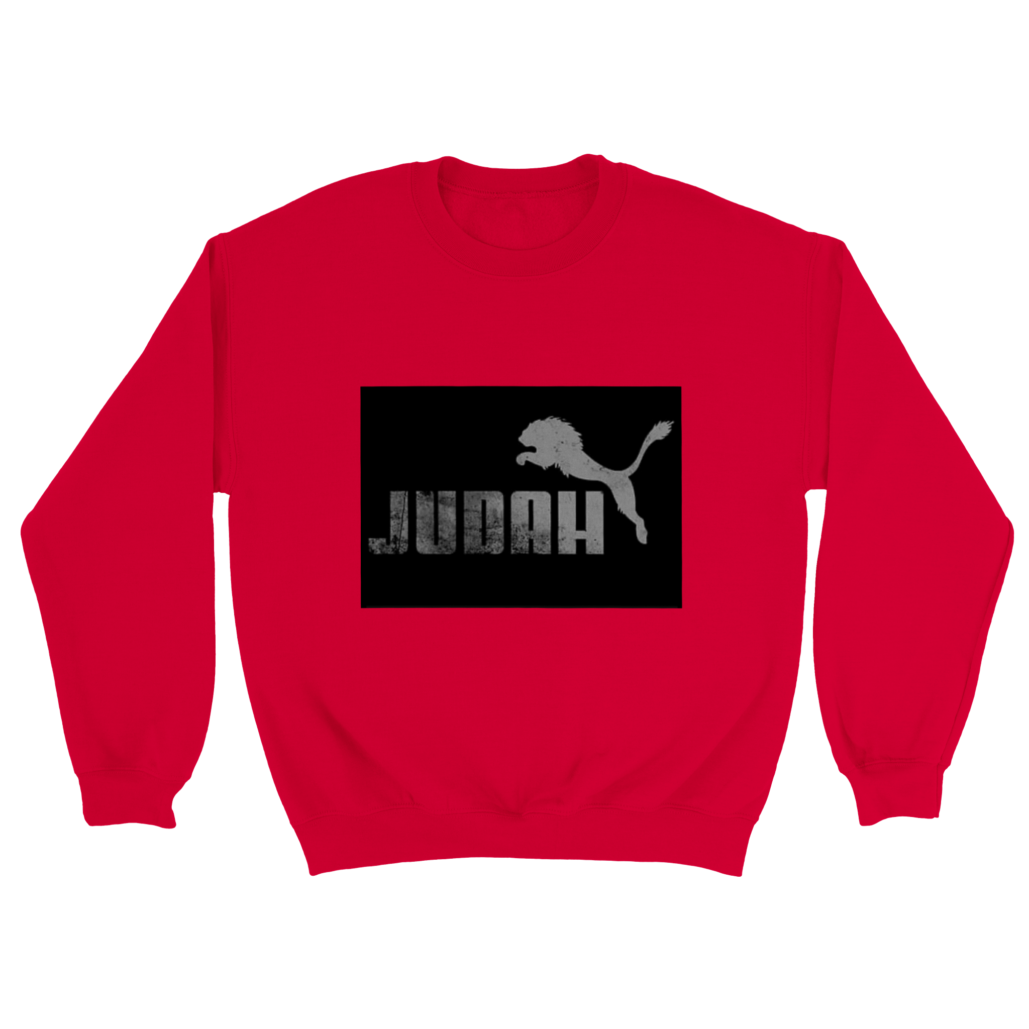 Red Judah Lion Sports Crew Neck Sweatshirt