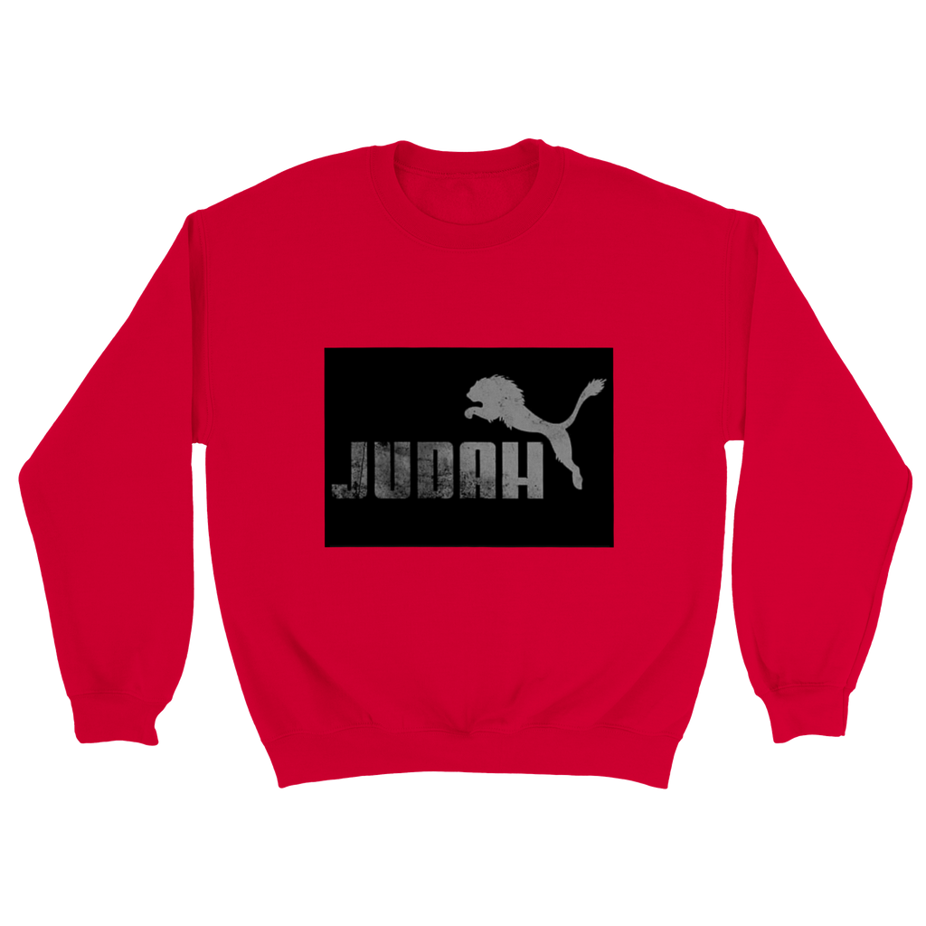 Red Judah Lion Sports Crew Neck Sweatshirt