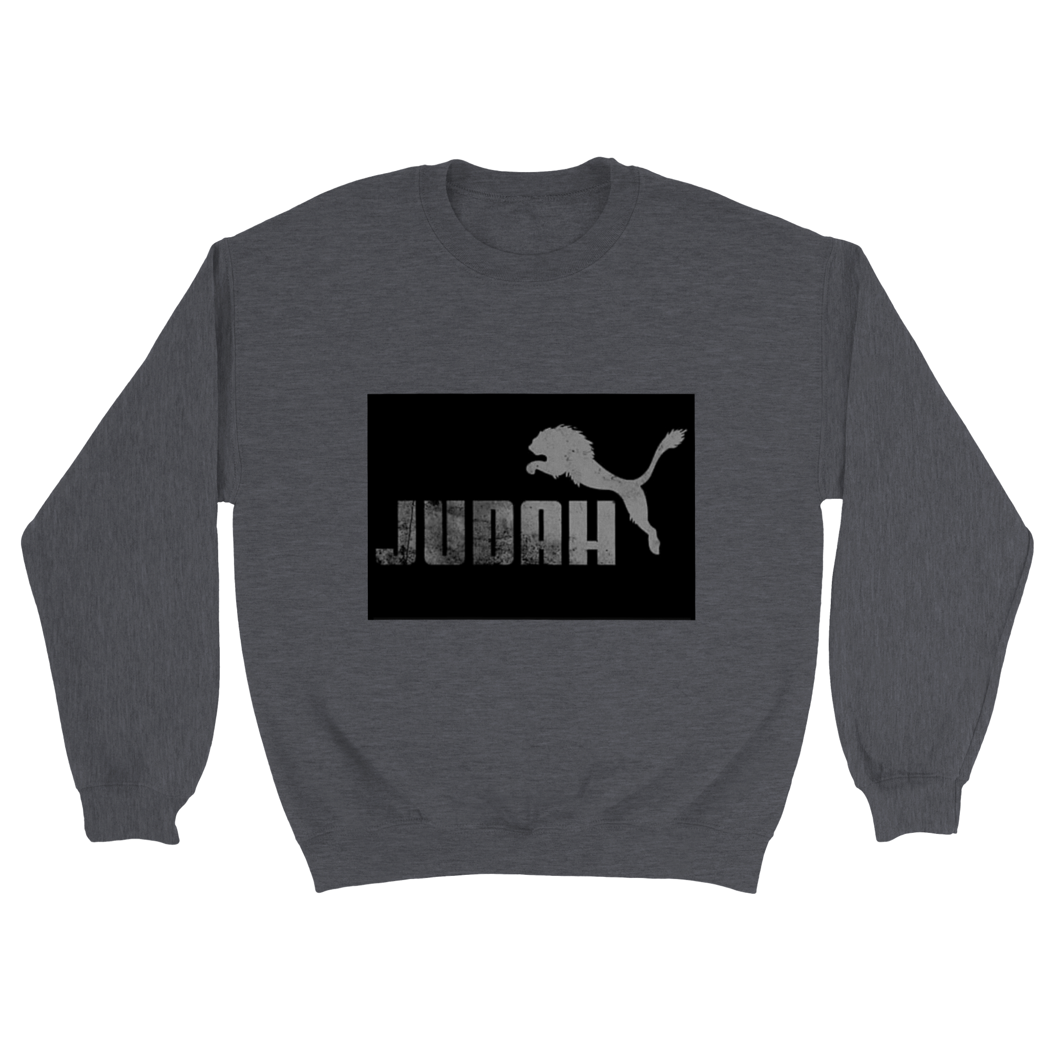 Heather Judah Lion Sports Crew Neck Sweatshirt