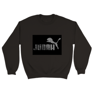 Black Judah Lion Sports Crew Neck Sweatshirt