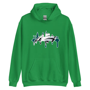 White Outline Go Philly Drip ! Hoodie