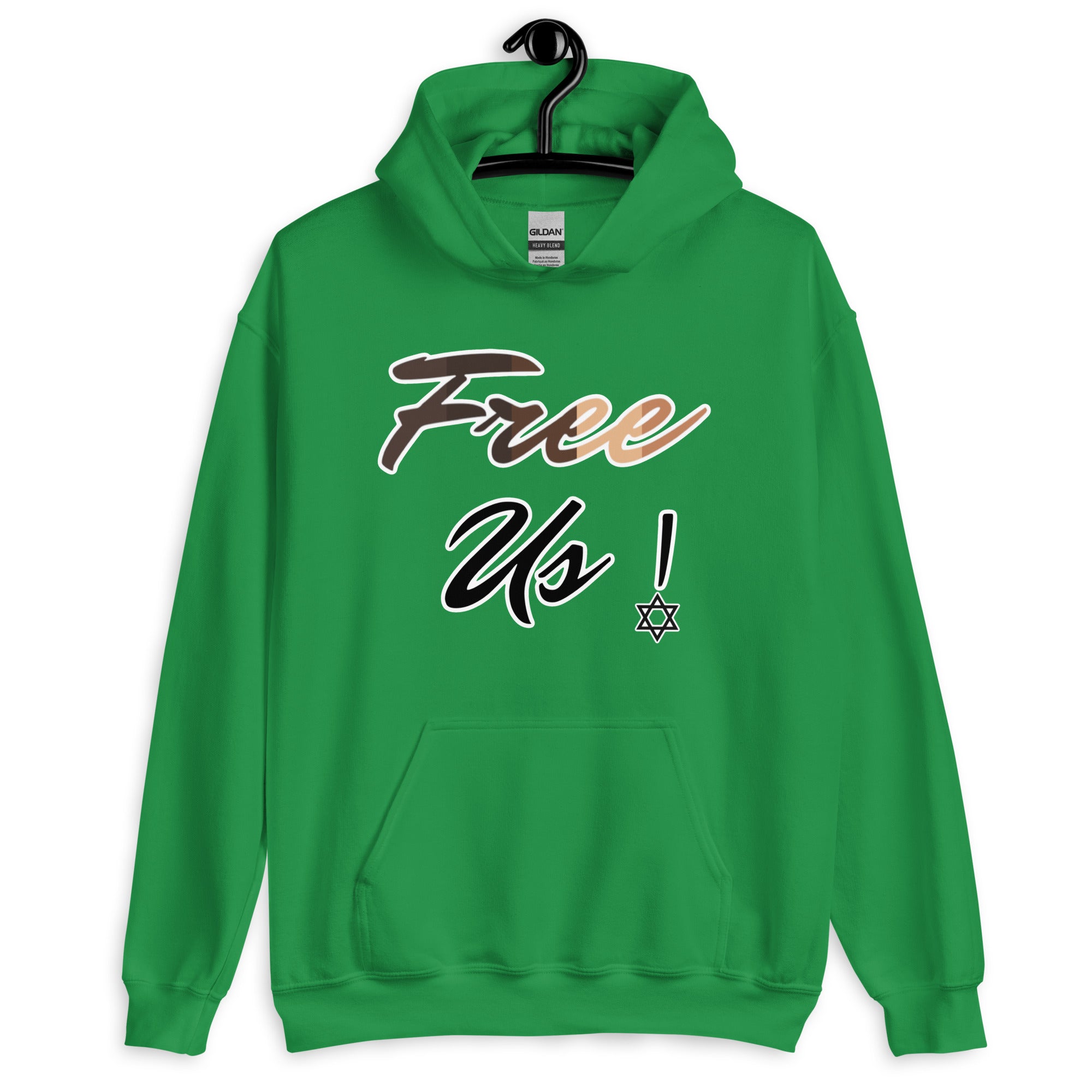 Green Free Us Or Else Real Jews Israelite Hoodie