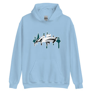 White Outline Go Philly Drip ! Hoodie