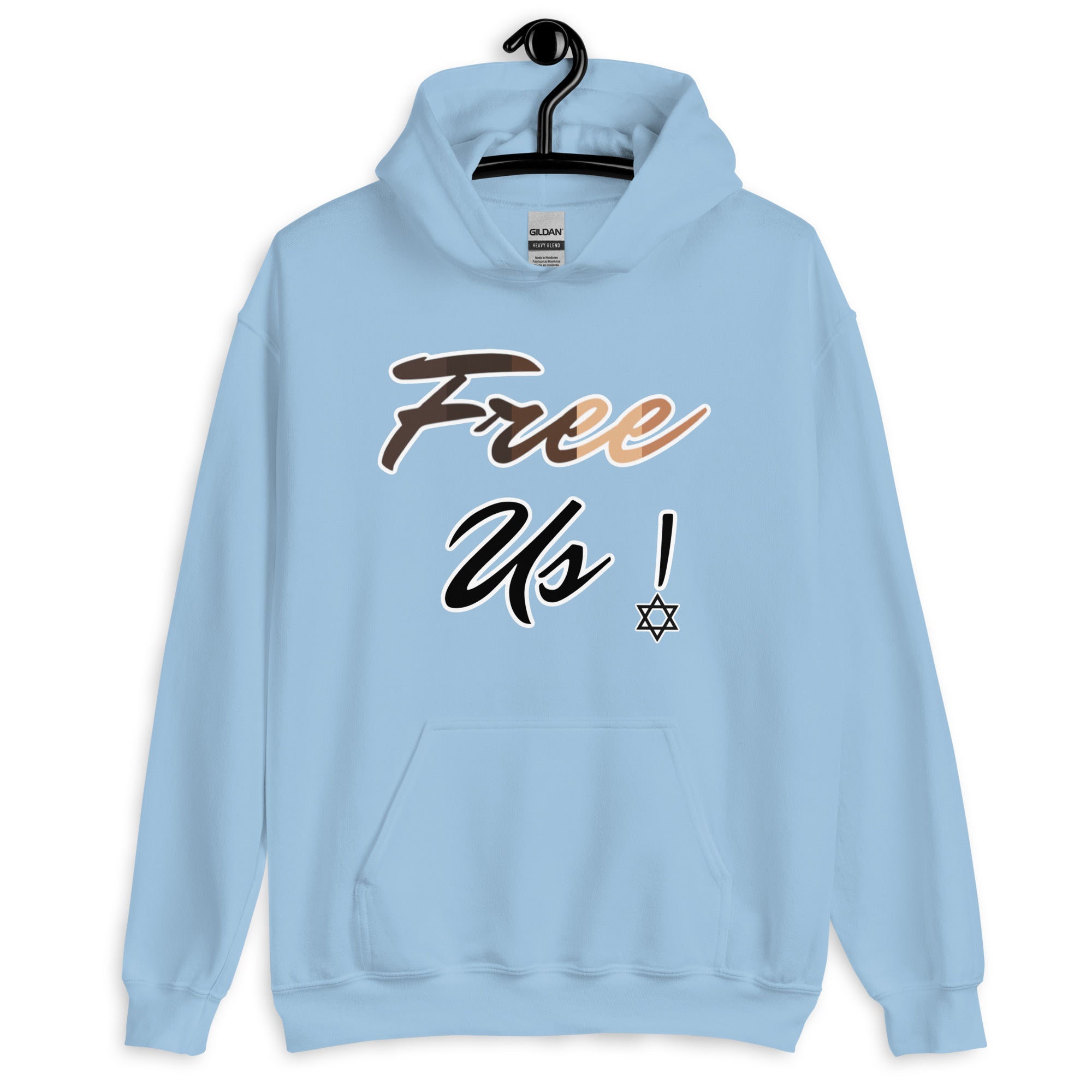 Light Blue Real Jews 2nd Exodus Free Us Or Else Real Jews Israelite Hoodie