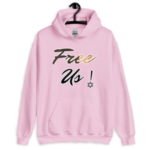 Light Pink Free Us Or Else Real Jews Israelite Hoodie