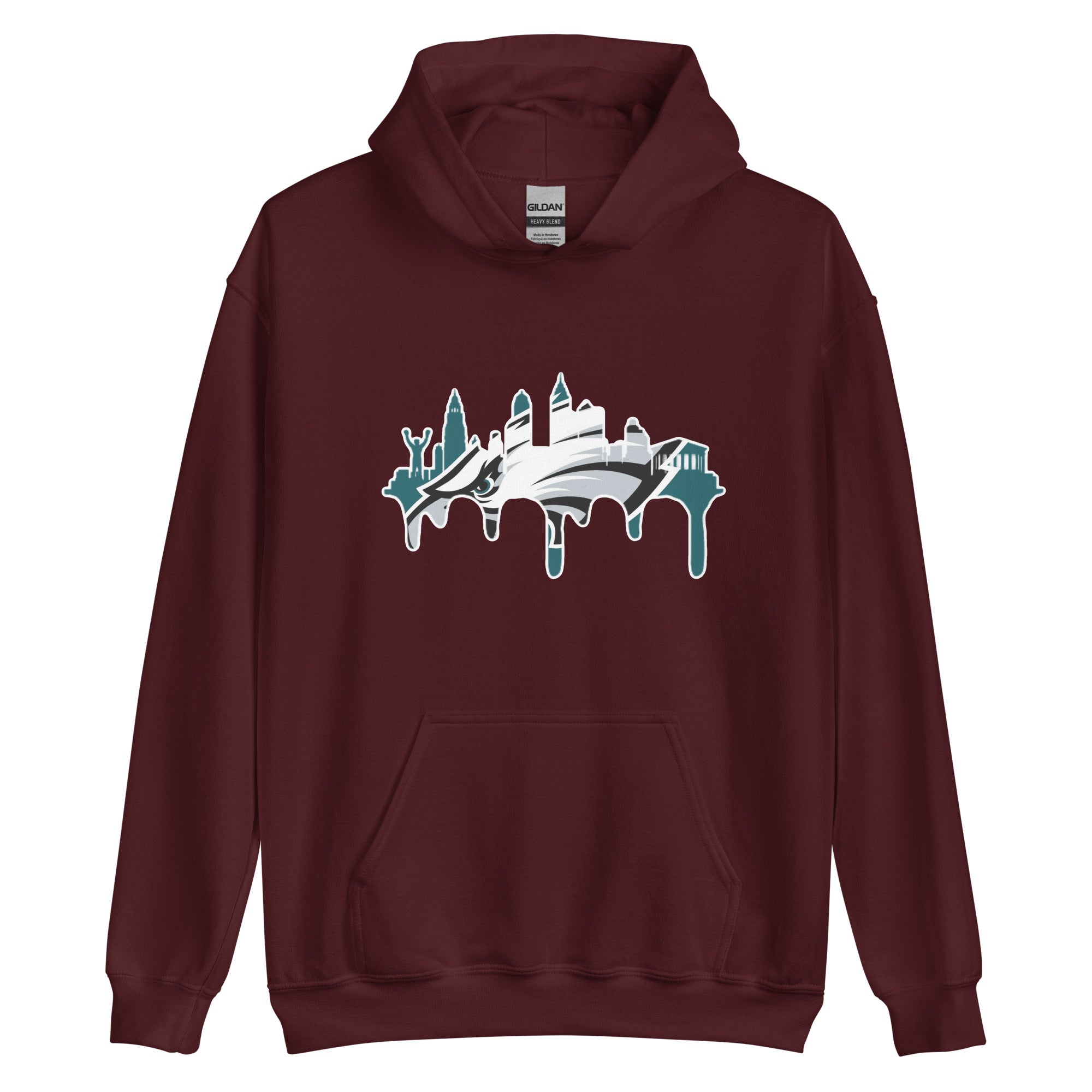 White Outline Go Philly Drip ! Hoodie