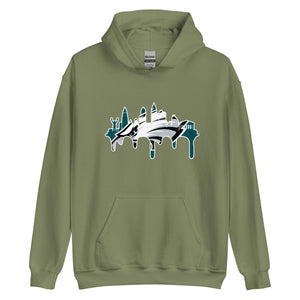 White Outline Go Philly Drip ! Hoodie