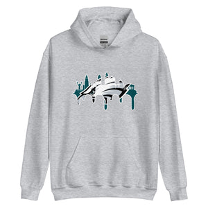 White Outline Go Philly Drip ! Hoodie