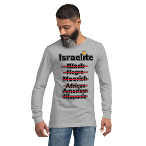 Grey Israelite National Identifying Long Sleeve Tee