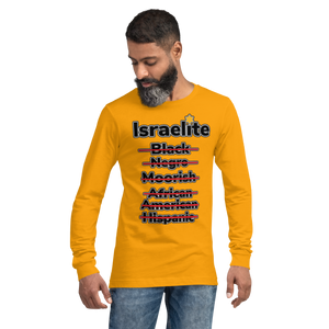 Yellow  Israelite National Identifying Long Sleeve Tee