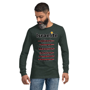 Heather Israelite National Identifying Long Sleeve Tee