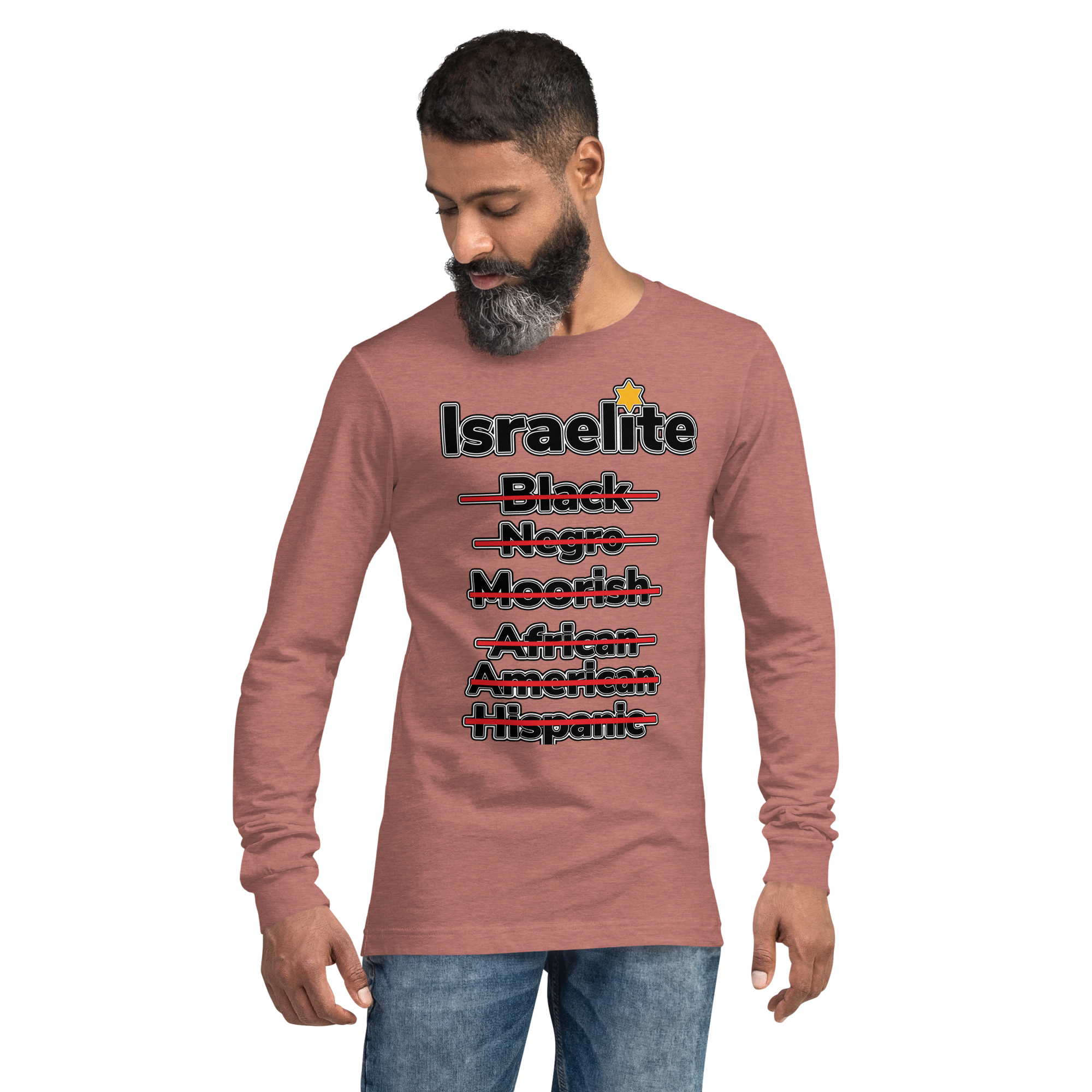 Fuchsia Israelite National Identifying Long Sleeve Tee