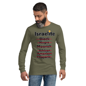 Military Green Israelite National Identifying Long Sleeve Tee