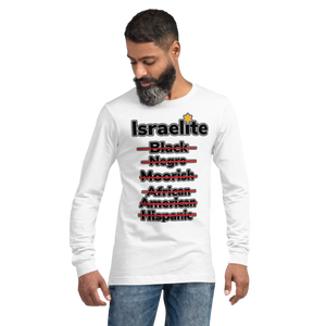 White Israelite National Identifying Long Sleeve Tee