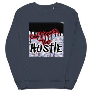 Unisex Jay-Z Inspired Graphic Crew Neck Sweatshirt which Graphically Reads Can't Knock The Hustle